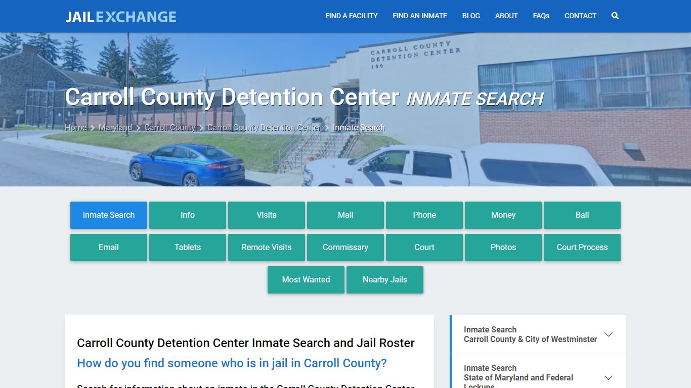 Carroll County Detention Center Inmate Search - Jail Exchange